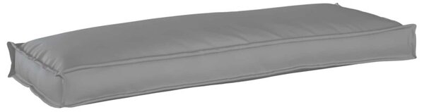 Poduszka na ławkę z palet szary 110 x 40 x 8 cm tkanina oxford