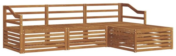 Zestaw mebli ogrodowych z litego drewna akacjowego 245,5 x 162,5 x 73 cm