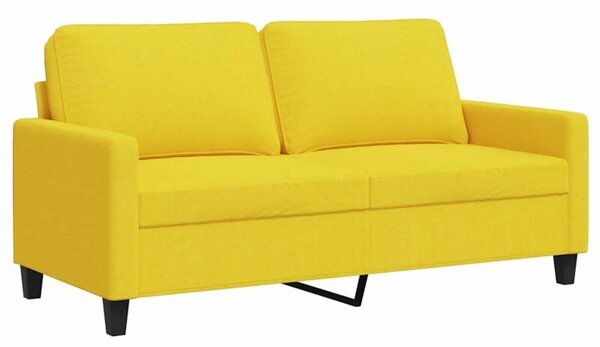 Sofa 2-osobowa, jasnoÅ¼Ã³Åta, 140 cm, tapicerowana tkaninÄ