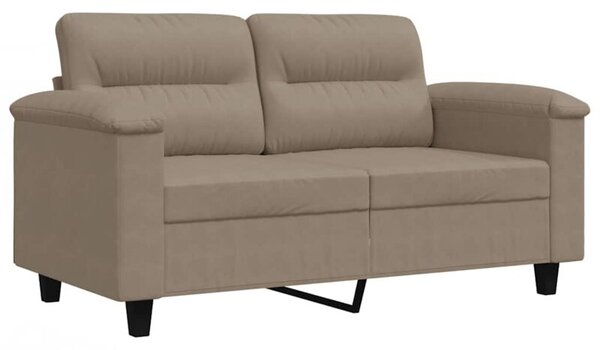 Sofa 2-osobowa, kolor taupe, 120 cm,tapicerowana mikrofibrÄ