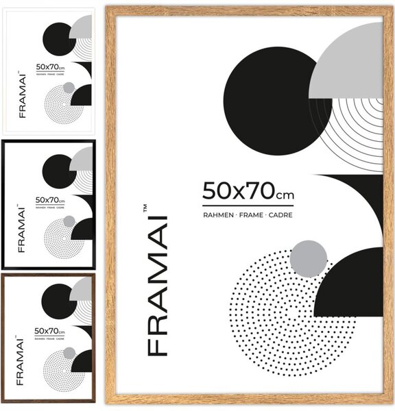 Dębowa ramka na zdjęcia w rozmiarze 50x70 cm FRAMAI®