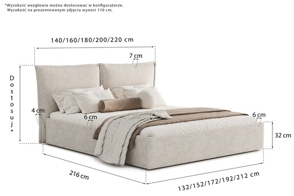 Łóżko Pillow