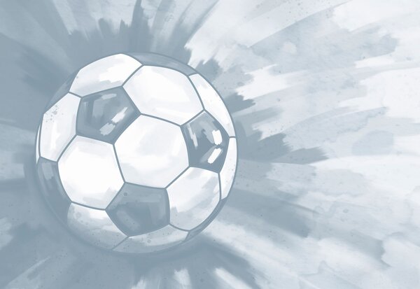 Fototapeta Piłka do futbolu w powietrzu, Fototapety Piłka Nożna, Popularne Fototapety, t00940v1 - Tapeko.pl