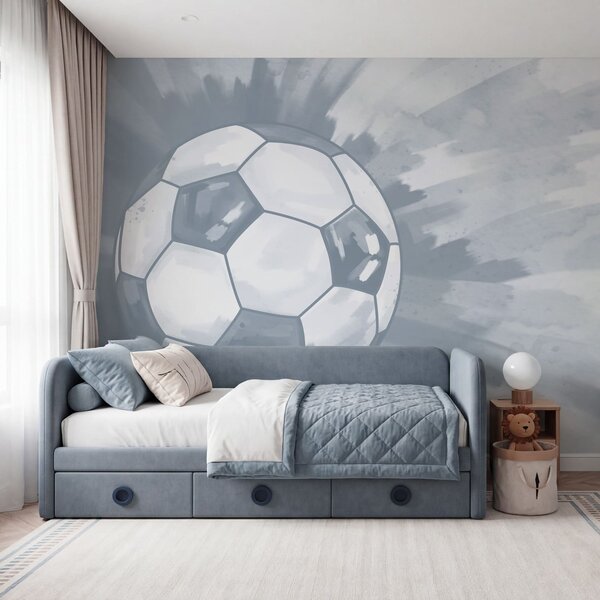 Fototapeta Piłka do futbolu w powietrzu, Fototapety Piłka Nożna, Popularne Fototapety, t00940v1 - Tapeko.pl
