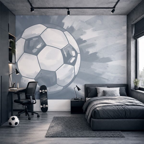 Fototapeta Piłka do futbolu w powietrzu, Fototapety Piłka Nożna, Popularne Fototapety, t00940v1 - Tapeko.pl
