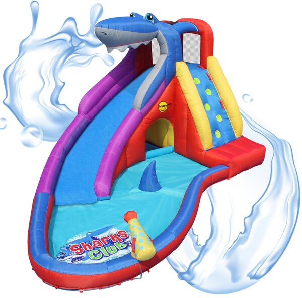 Dmuchany zamek REKIN 2w1 wodny trampolina HappyHop długi ślizg XL