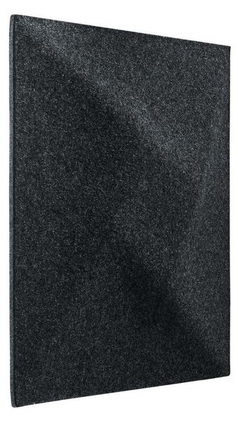 Panel ścienny 3D akustyczny filcowy dekoracyjny 30x30 cm Kwadrat wypukły mały czarny
