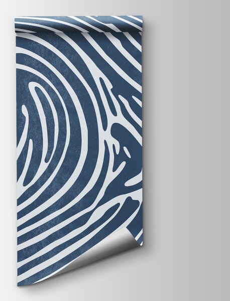 Fototapeta Niebiesko-biały wzór w wiry, Fototapety Abstrakcja, Popularne Fototapety, t00961v2 - Tapeko.pl
