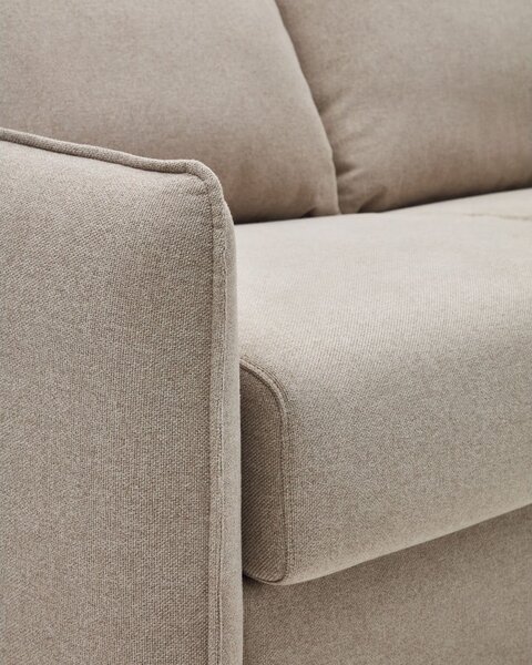 Beżowa rozkładana sofa 185 cm Carlota – Kave Home
