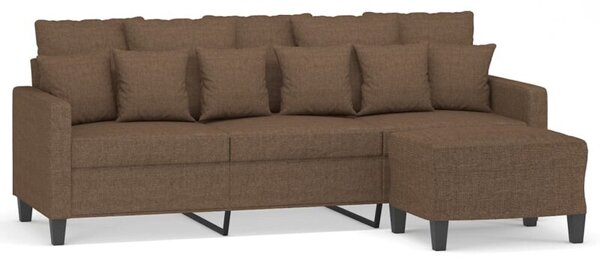 Sofa 3-osobowa z podnÃ³Å¼kiem, brÄ zowy, 180 cm, tkaninÄ