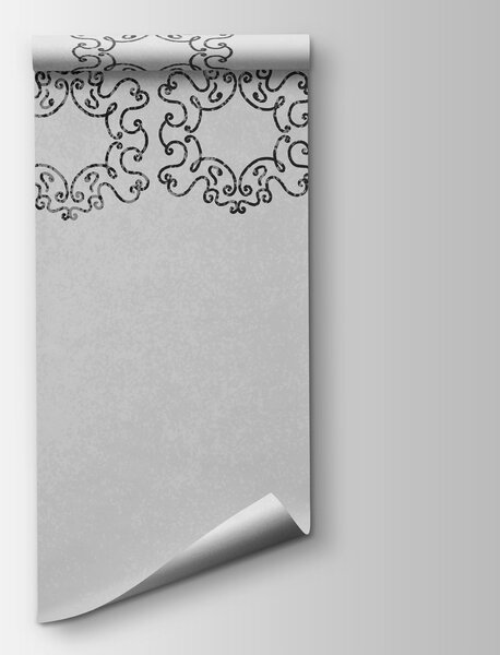 Fototapeta Białe tło z czarno-białym wzorem, Fototapety design, Popularne Fototapety, t00974v1 - Tapeko.pl
