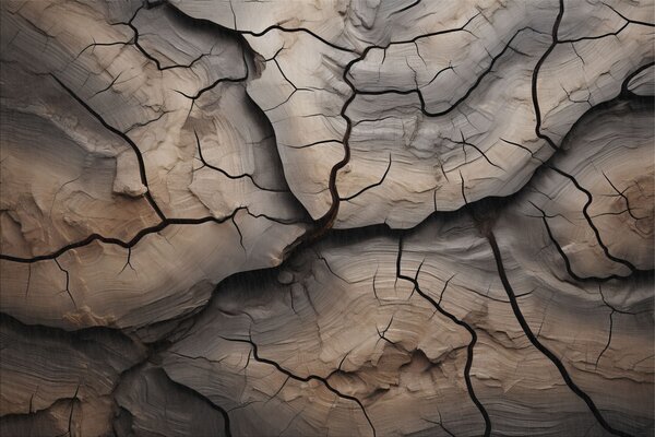 Fototapeta Naturalne wzory na zwietrzałym drewnie, Fototapety Abstrakcja, Popularne Fototapety, w04238 - Tapeko.pl