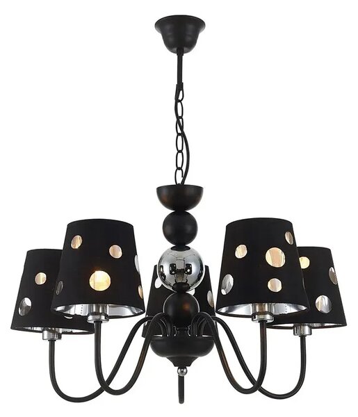 Czarna nowoczesna lampa wisząca 4X D221 K4-P62