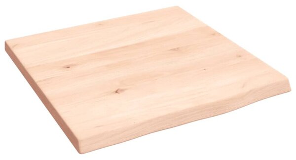 Półka, 40x40x2 cm, surowe lite drewno dębowe