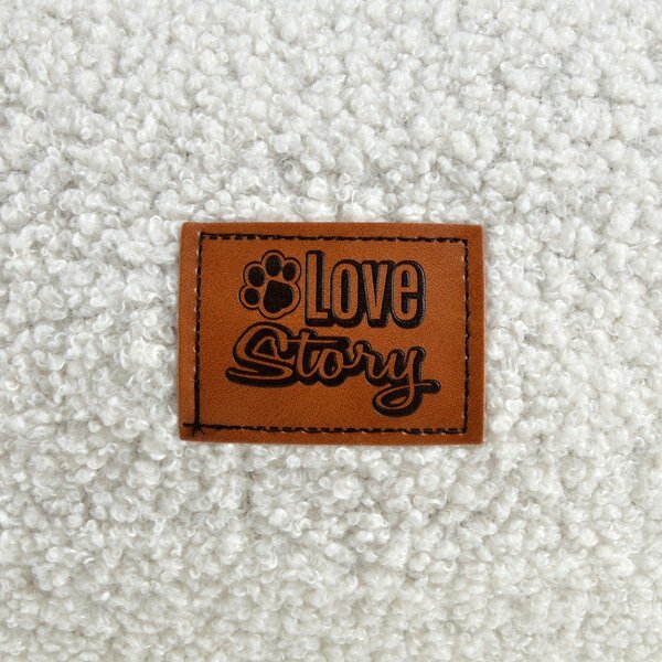Kremowe legowisko dla psów ø 55 cm – Love Story