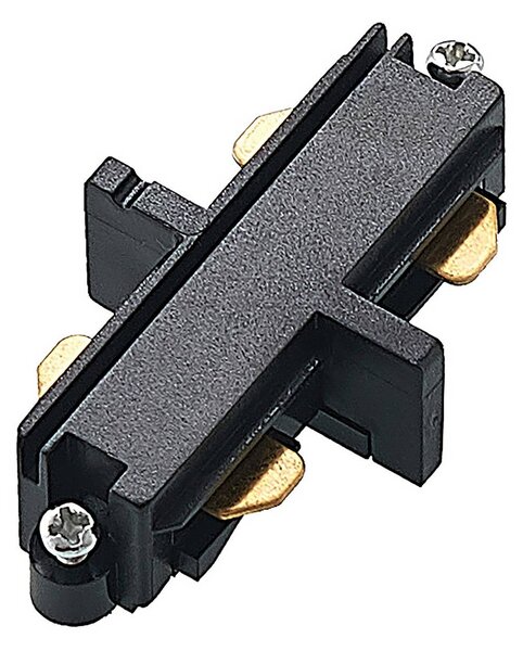 System szynowy Lindby Linaro, średnica 9,5 cm, 5-punktowy, LED, czarny Linaro, czarny, biuro, aluminium, nowoczesny