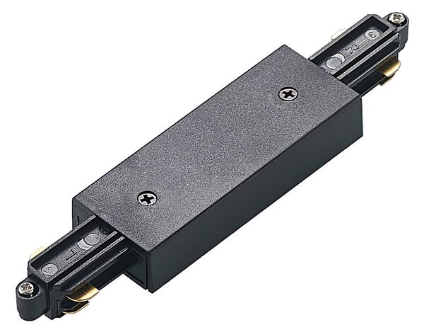 System szynowy Lindby Linaro, średnica 9,5 cm, 5-punktowy, LED, czarny Linaro, czarny, biuro, aluminium, nowoczesny