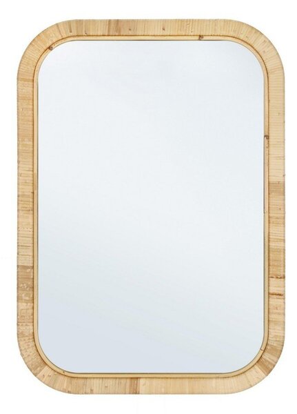 Lustro z rattanową ramą ścienne 50x70 cm Hakima – Bizzotto