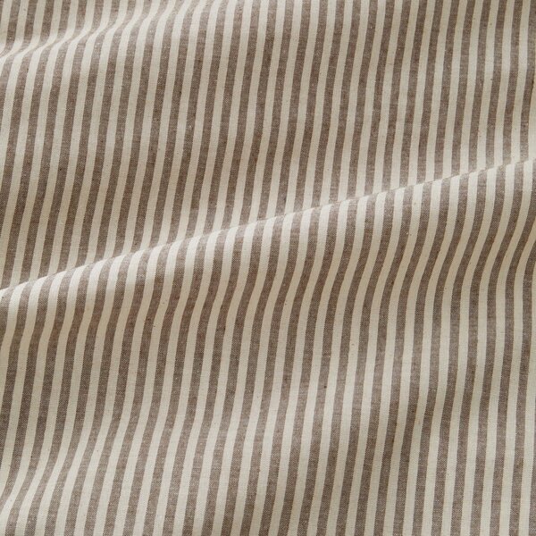Szarobrązowa pościel dwuosobowa 200x200 cm Cotton Rich Narrow Woven Stripe – Pineapple Elephant