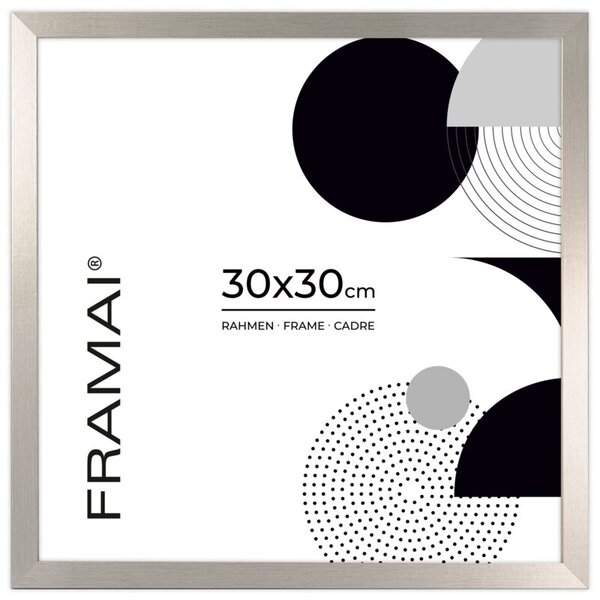 Srebrna ramka na zdjęcia w rozmiarze 30x30 cm FRAMAI®