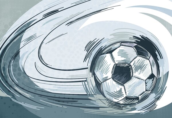Fototapeta Piłka do futbolu w tornadzie, Fototapety Abstrakcja, Popularne Fototapety, t00954v1 - Tapeko.pl