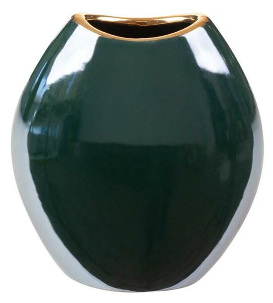 Wazon ceramiczny Amora wys. 16 cm zielony