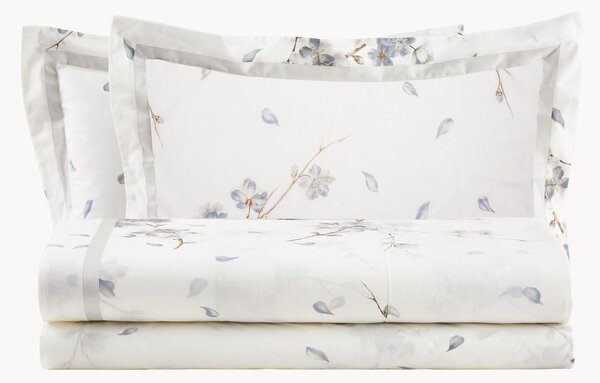 Komplet pościeli z perkalu bawełnianego Peach Blossoms, 4 elem