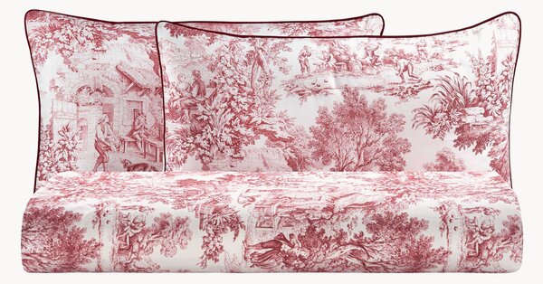 Komplet pościeli z perkalu bawełnianego Toile, 3 elem