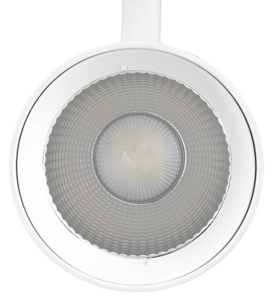 Reflektor szynowy LED Lindby Linaro, biały, Ø 7 cm, aluminium, CCT Linaro Lindby, możliwość ściemniania, biały / opal, salon / jadalnia, aluminium, nowoczesny