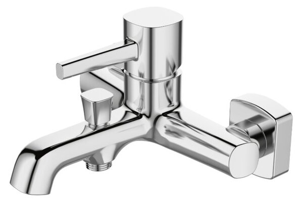 Bateria wannowa ścienna GranMaster RENE Chrom bez zestawu natryskowego 1 szt
