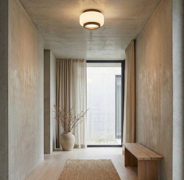 Lampa sufitowa Shiro Quitani, możliwość ściemniania, biały / opal, salon / jadalnia, szkło, design