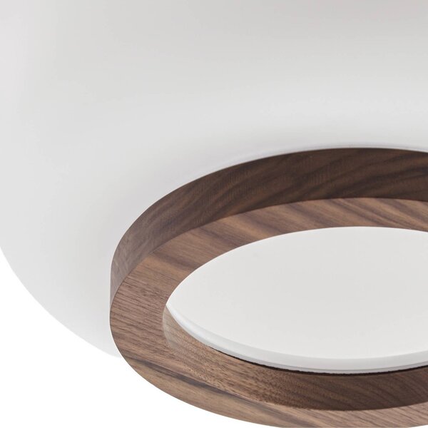 Lampa sufitowa Shiro Quitani, możliwość ściemniania, biały / opal, salon / jadalnia, szkło, design
