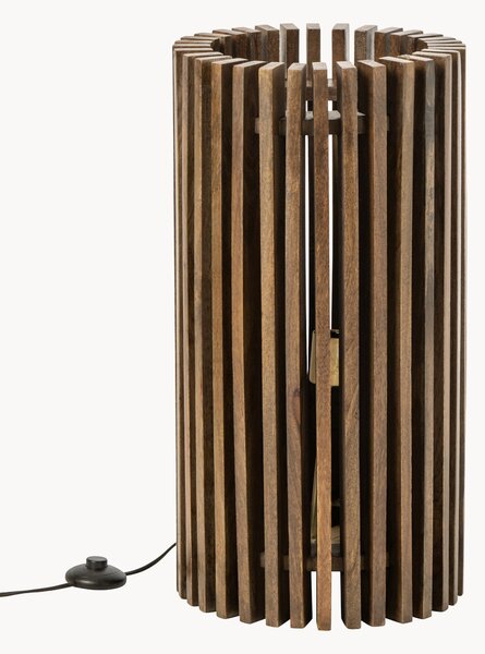Duża lampa stołowa z drewna mangowego Gerillt