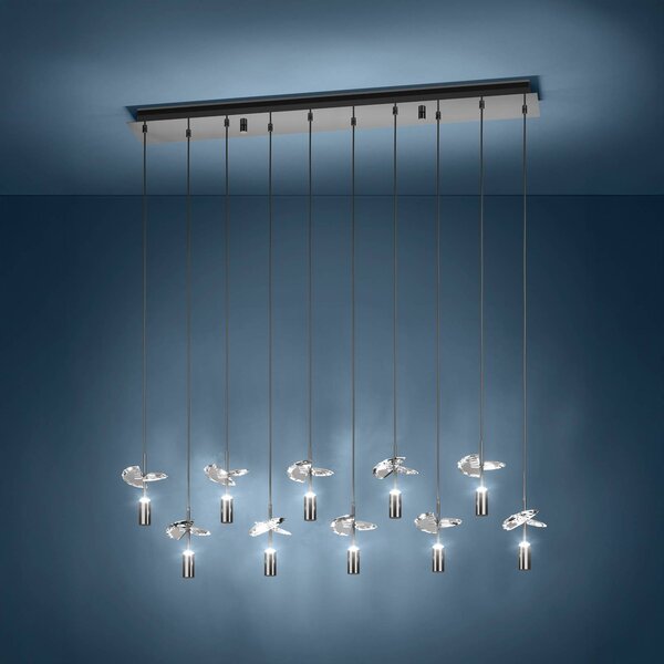 Stars of Light Lampa wisząca Comareira, aluminiowy / szary / cynkowy, salon / jadalnia, metal, nowoczesny