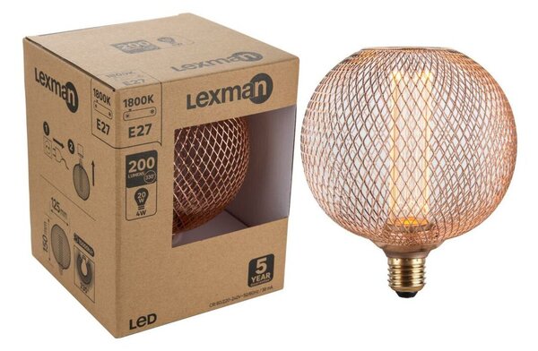 Żarówka dekoracyjna LED E27 4 W = 20 W 200 lm Lexman