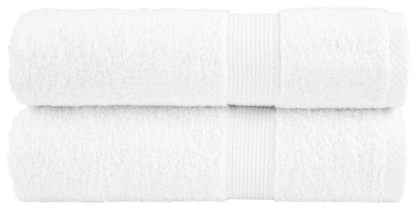 Ręczniki premium, solund, 2 szt., białe, 50x100 cm, 600 g/m²
