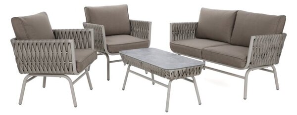 Zestaw mebli ogrodowych HOME & GARDEN Tasos 390564 Szaro-beżowy