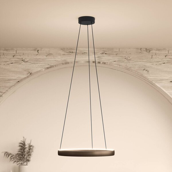 Stars of Light Lampa wisząca Trabuco, możliwość ściemniania, brązowy / rdzawy, salon / jadalnia, aluminium, nowoczesny