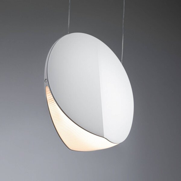 Paulmann URail – lampa wisząca LED Alejandro, kolor sygnałowo-biały, 3000 K, możliwość ściemniania, biały / opal, salon / jadalnia, tworzywo sztuczne, nowoczesny