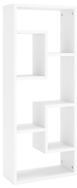 Półka ścienna, biała, 36x16x90 cm, materiał drewnopochodny
