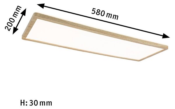 Paulmann Panel LED Atria Shine, jasne drewno, biuro, tworzywo sztuczne, nowoczesny
