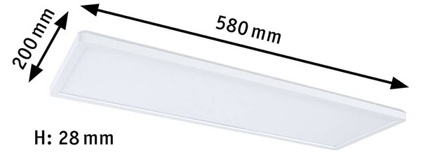 Paulmann Panel LED Atria Shine, biały / opal, biuro, tworzywo sztuczne, nowoczesny