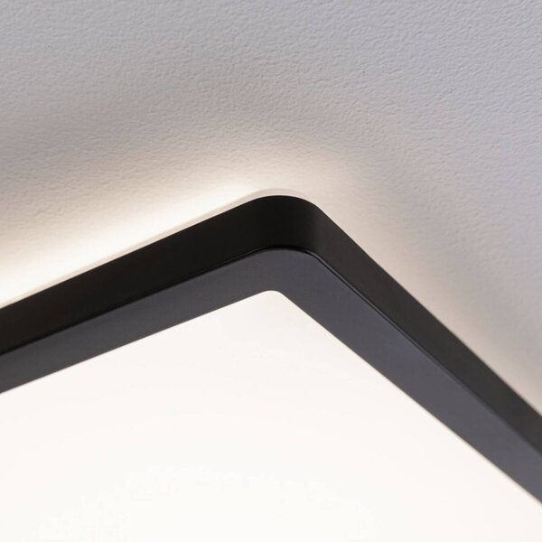 Paulmann Panel LED Atria Shine, czarny, biuro, tworzywo sztuczne, nowoczesny