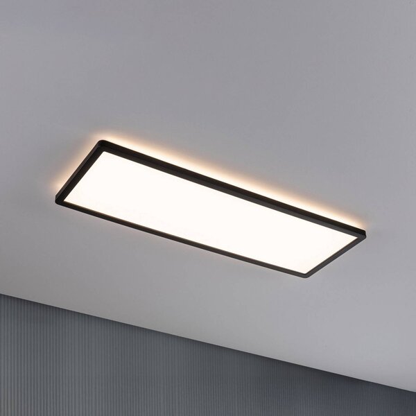Paulmann Panel LED Atria Shine, czarny, biuro, tworzywo sztuczne, nowoczesny