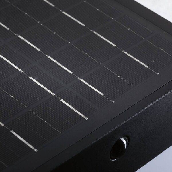 Paulmann Kinkiet LED Lioren, 230 V + Solar, czarny, 17 cm Lioren, czarny, tworzywo sztuczne, nowoczesny