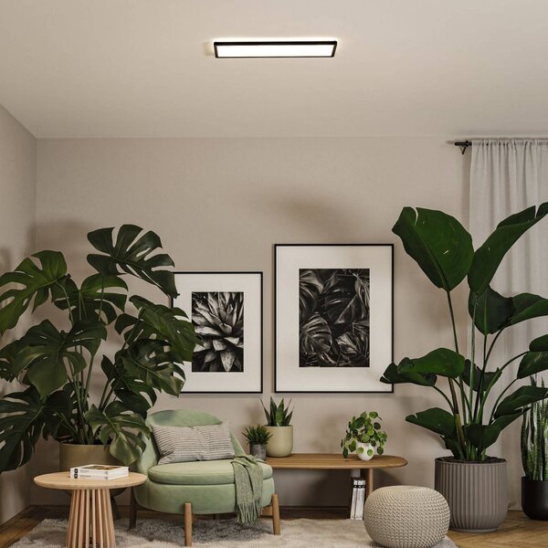 Paulmann Panel LED Atria Shine, czarny, biuro, tworzywo sztuczne, nowoczesny