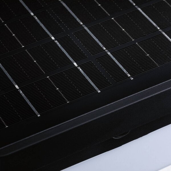 Paulmann Kinkiet LED Isleen, 230 V + Solar, czarny, 16 cm Isleen, czarny, tworzywo sztuczne, nowoczesny