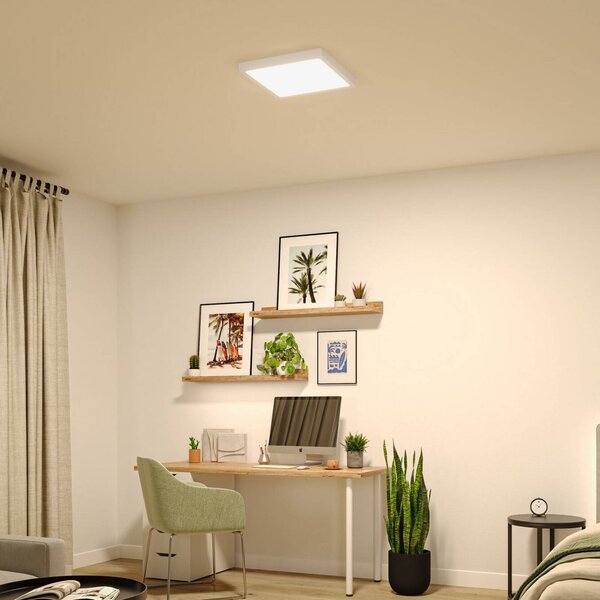 Paulmann Panel LED Abia 2, biały / opal, salon / jadalnia, tworzywo sztuczne, nowoczesny