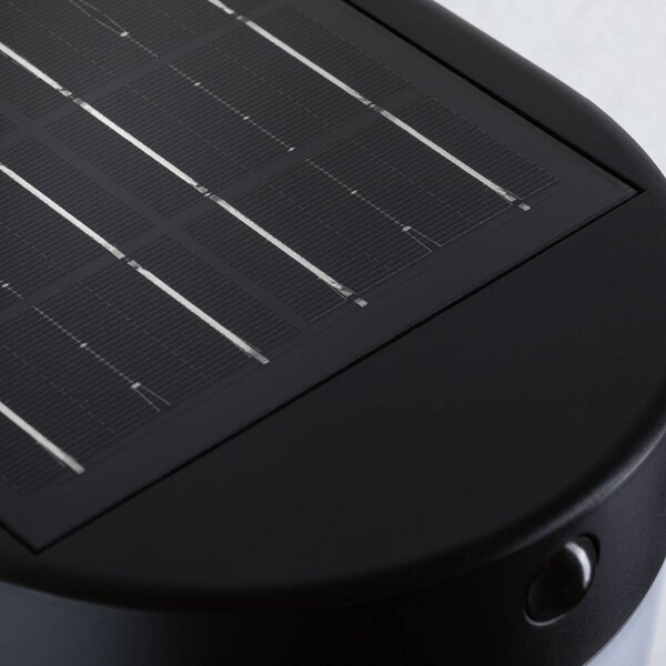 Paulmann Kinkiet LED Calyne, 230 V + Solar, czarny, 23 cm Calyne, czarny, tworzywo sztuczne, nowoczesny