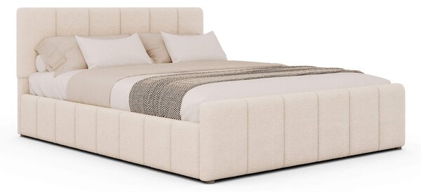 MebleMWM Łóżko tapicerowane SF1077 | 160x200 | Boucle | Beż #3